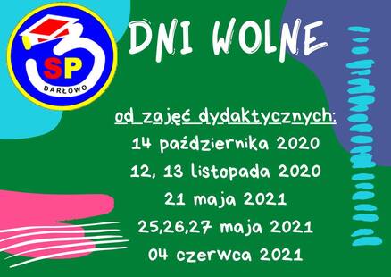 Dni wolne od zajęć dydaktyczno-wychowawczych