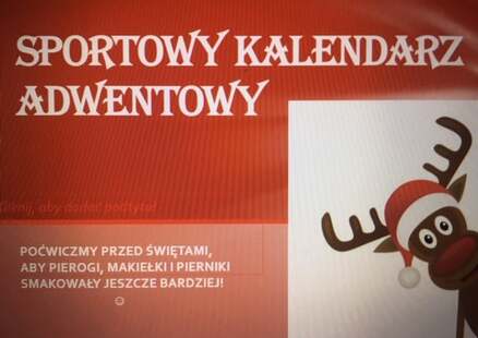 Sportowa akcja - Sportowy Kalendarz Adwentowy