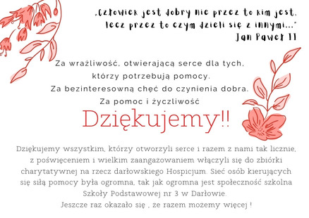 Zakończenie zbiórki charytatywnej