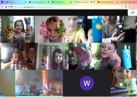 Wielkanocne zajączki klasy 1E