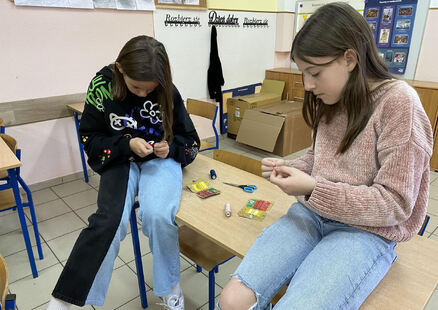 Zajęcia krawieckie klas V cd