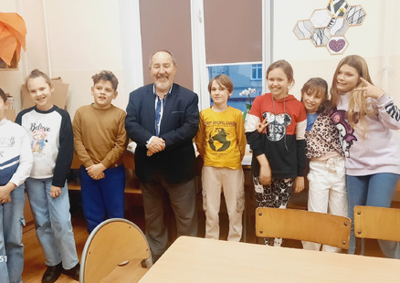 Gość na kole fotograficznym