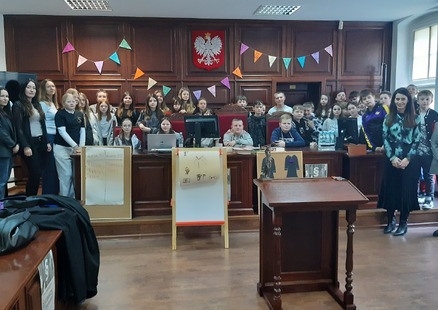Edukacyjna wizyta w Sądzie Rejonowym w Sławnie