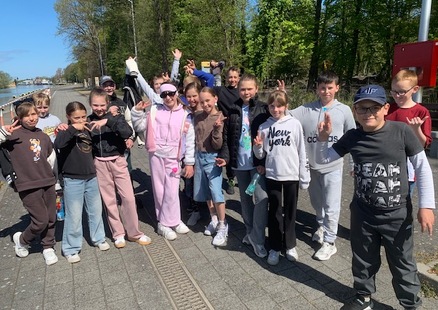 Lekcja wf w plenerze